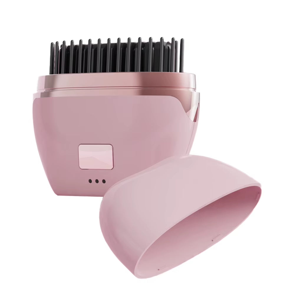 Hair Comb Rechargeable Temperature Adjustable Dual-Purpose Hair Straightener Curling Iron Hair Styling Tool Wireless Straight
