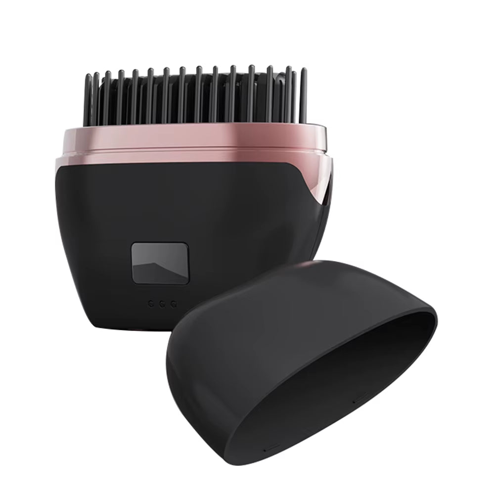 Hair Comb Rechargeable Temperature Adjustable Dual-Purpose Hair Straightener Curling Iron Hair Styling Tool Wireless Straight