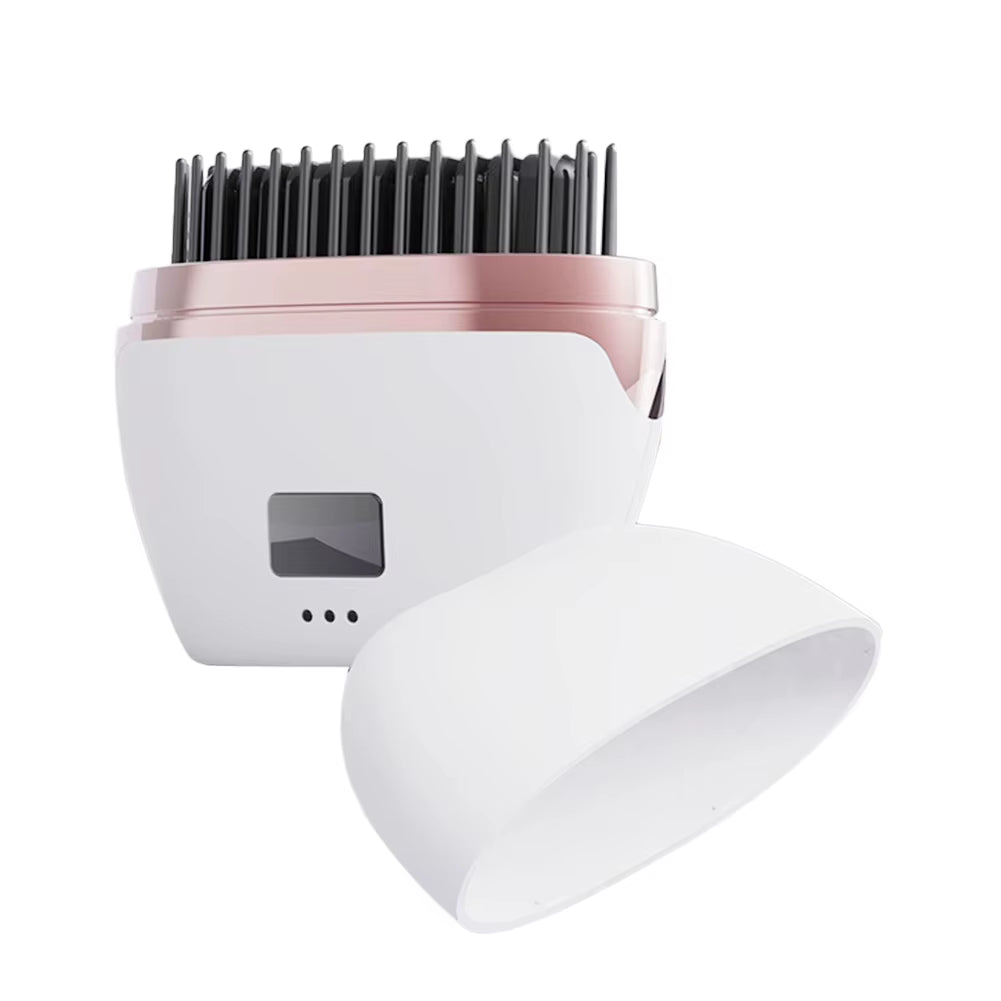 Hair Comb Rechargeable Temperature Adjustable Dual-Purpose Hair Straightener Curling Iron Hair Styling Tool Wireless Straight